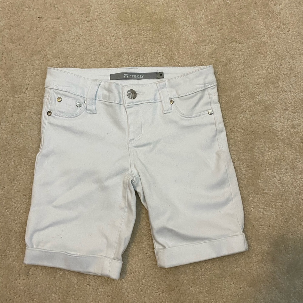 White jean shorts!!